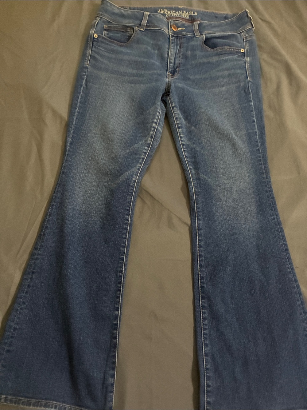 American Eagle Outfitters Medium Blue Flare Jeans